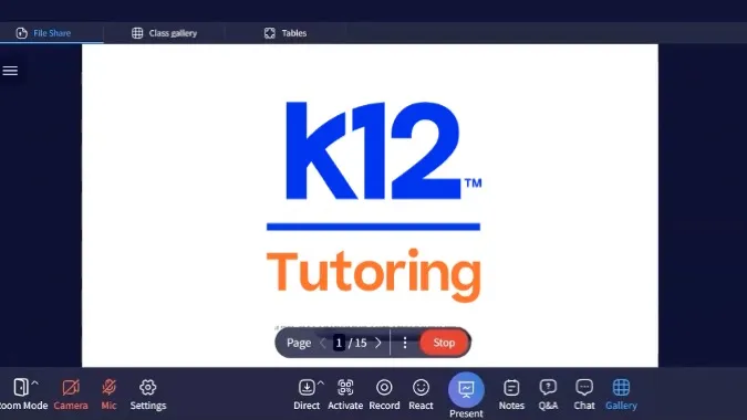 K12 Tutoring Course Card