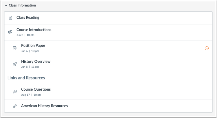 What layout options are available in the Course Home Page as an ...